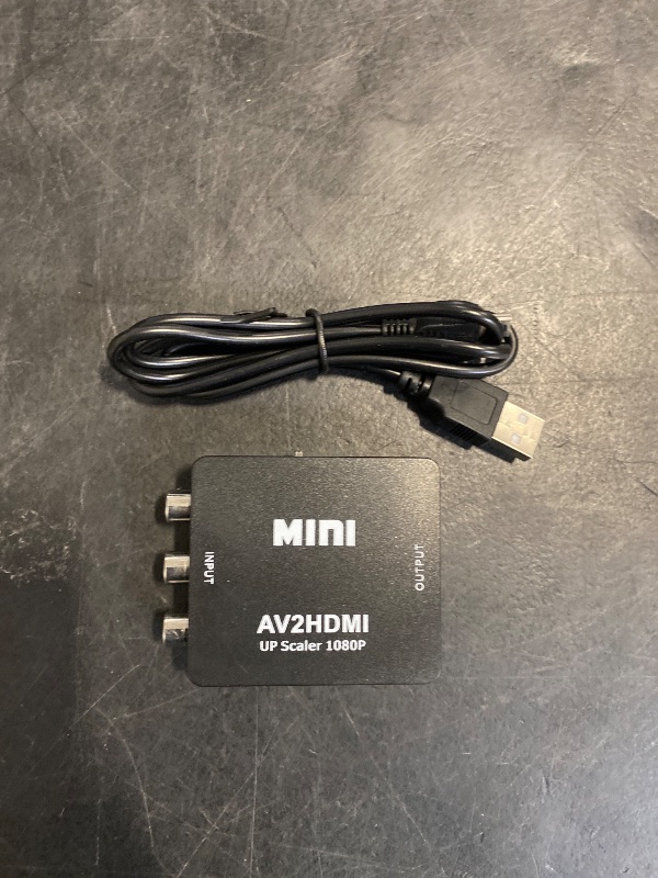 Photo 1 of BD&M AV to HDMI Converter, RCA to HDMI Adapter, Composite CVBS Video Audio Support PAL/NTSC for TV/PC/ PS3/ STB/Xbox VHS/VCR/Blue-Ray DVD Players