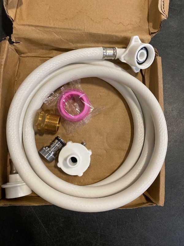 Photo 1 of 6 Ft Portable washing machine hoses, washer hoses,Used for quick connect of Twin Tub washing machine and mini washing machine water supply line, PVC (6.5 Ft/2 M)