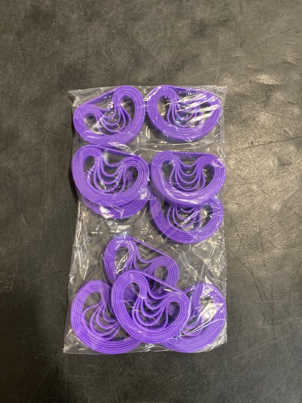 Photo 1 of Bouiexye 60 Pieces Rubber Bracelets Purple Sports Band Unisex for Sports Teams Party Games Fashion Decorations