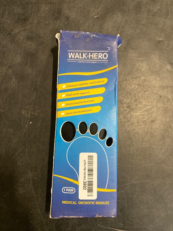 Photo 1 of Inserts Relieve Plantar Fasciitis - Flat Feet Insoles Arch Supports, Orthotic Insoles for Foot Pain Arch Pain Reduce Muscle Fatigue Absorb Shock (Mens 5-5 1/2 | Womens 7-7 1/2)