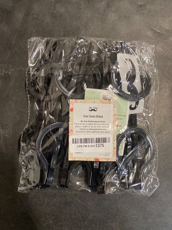 Photo 1 of Mr. Pen- Space Saving Hangers, Black, 8 Pack, Clothes Organizers, Shirt Hangers, Magic Closet Space Savers, Back to School Supplies