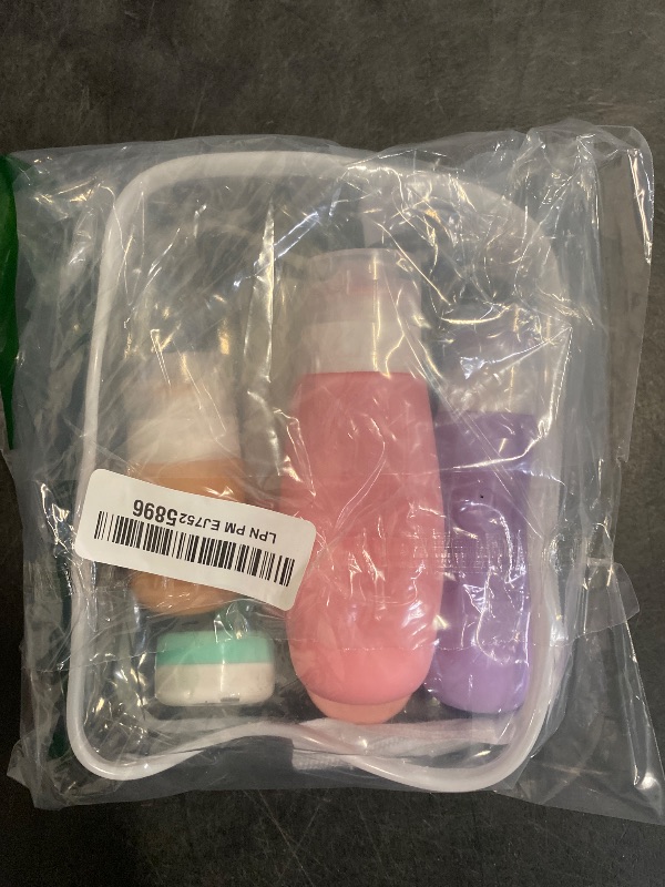 Photo 1 of Zafit 18 Pack travel Bottles for Toiletries, TSA Approved Silicone Travel Containers Leak Proof Refillable Travel Accessories for Shampoo Conditioner Lotion Body Wash(Multicolored C)