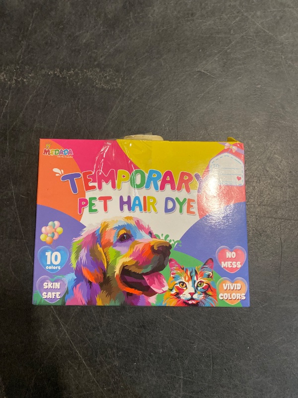 Photo 1 of Washable Dog Hair Dye Paint Temporary Pet Fur Markers Dog Safe Hair Color Crayons for Small to Large Boy & Girl Puppy Stuff Accessories, Funny Birthday to Dog & Cat Lovers (10 Pcs)