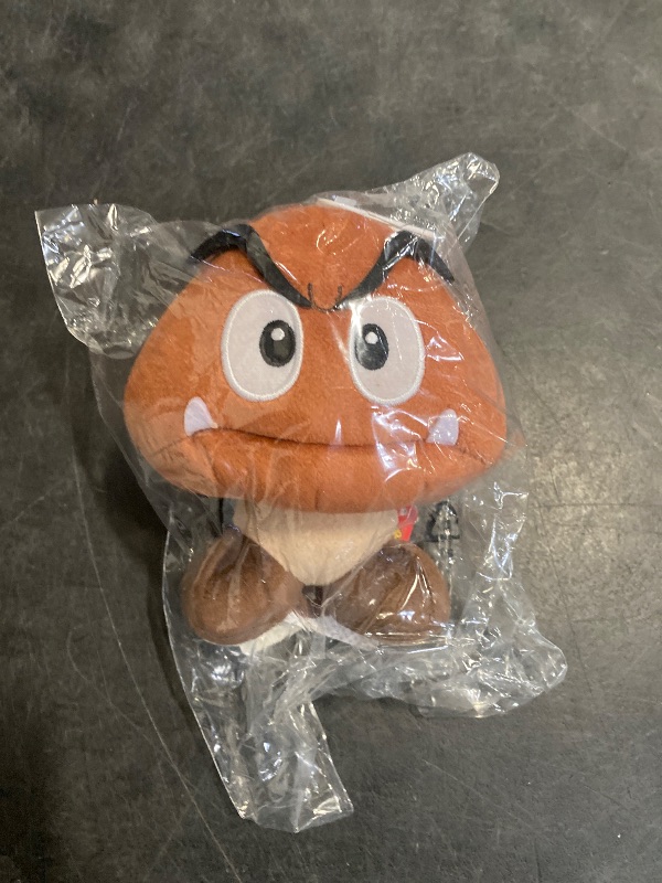 Photo 1 of Little Buddy Super Mario All Star Collection 1427 Goomba Stuffed Plush, 5", Multi-colored