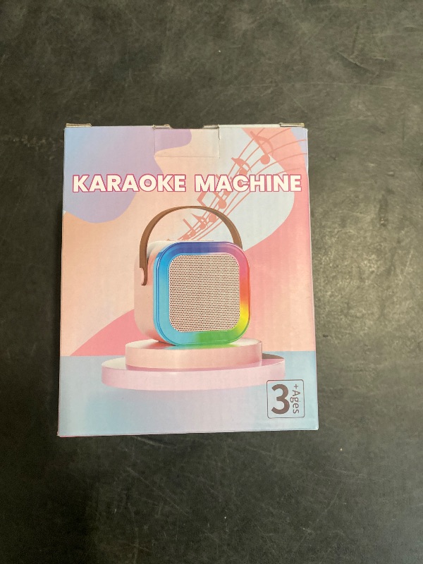 Photo 1 of Peski Karaoke Machine for Kids Adults, Portable Bluetooth Mini Karaoke Microphone Singing Speaker Karaoke Player with 2 Wireless Mic, Birthday Gifts for Girls Boys Family Home Party(Rose Gold)