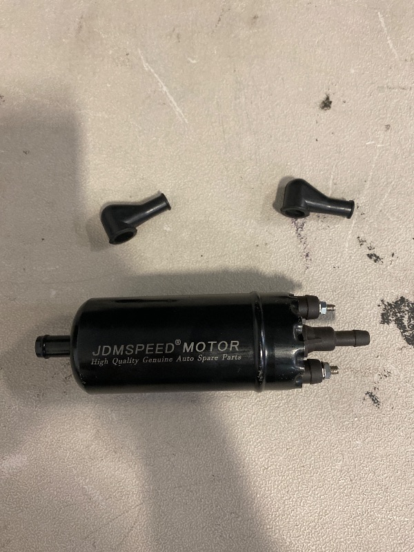 Photo 1 of JDMSPEED New Universal Inline High Pressure Fuel Pump 12V Gasoline Fuel Injection Pump Replacement 0580464070 0580453911 0580463017 0580464023