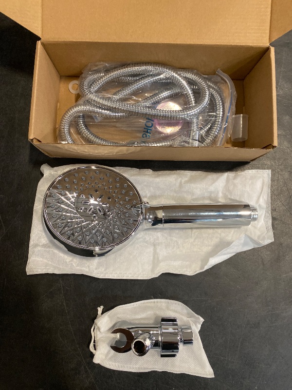Photo 1 of Filtered Shower Head with Handheld, High Pressure 9 Spray Mode Chrome Showerhead with Filters,detachable shower head,Water Softener Filters Beads for Hard Water -Remove Chlorine