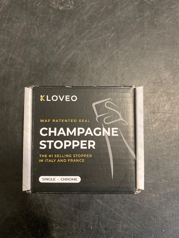 Photo 1 of KLOVEO Champagne Stoppers - Patented Seal - Made in Italy - Professional Grade WAF Champagne Bottle Stopper - Prosecco, Cava, and Sparkling Wine Stopper