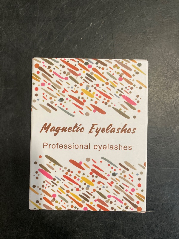 Photo 1 of Natural Look Magnetic Eyelashes Kit - 2 Pairs Reusable Double Sided Magnetic Lashes With Applicator and Mirror, Easy To Wear And Remove, No Glue Needed Strip Lashes, Black Faux Cils by EMEDA (#14)