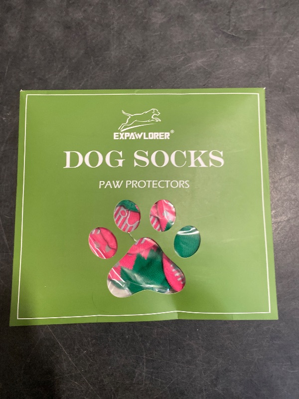 Photo 1 of EXPAWLORER 6PCS Anti-Slip Dog Socks to Prevent Licking Paws,Dog Shoes for Hot Pavement,Best Paw Protector Traction Control on Hardwood Floor,Dog Booties for Puppy Small Medium Large Senior Dogs