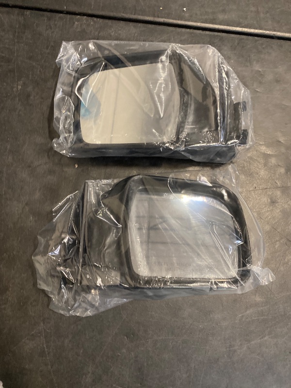 Photo 1 of For Toyota 4Runner 1990 91 92 1993 Door Mirror Driver and Passenger Side | Pair | Manual | Non-Heated | Folding | Smooth Black | TO1321154, TO1320154 | 8791089155, 8794089151