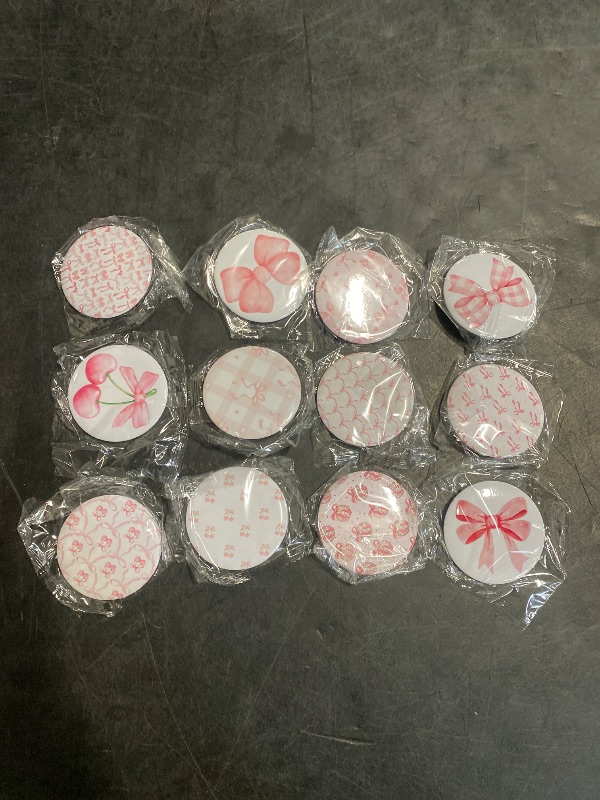 Photo 1 of Cinnvoice 12 Pcs Coquette Aesthetic Compact Mirror Bulk Pink Bow Portable Travel Makeup Pocket Purse Mirror for Women Girl Coquette Birthday Gift Wedding Bridal Shower Grad Party Favor (Classic Style)