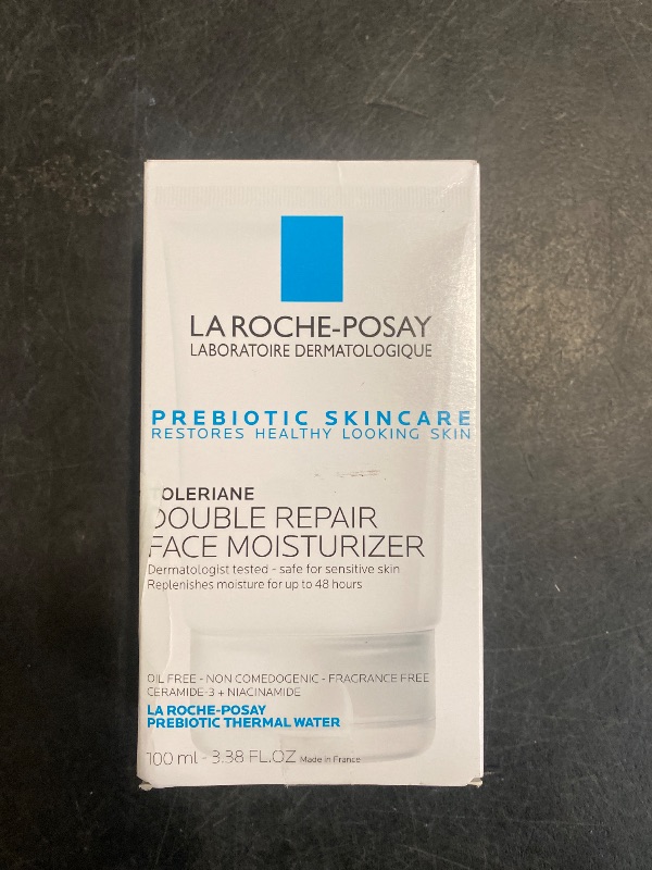 Photo 1 of La Roche-Posay Toleriane Double Repair Face Moisturizer, Daily Moisturizer Face Cream with Ceramide and Niacinamide for All Skin Types, Oil Free, Fragrance Free