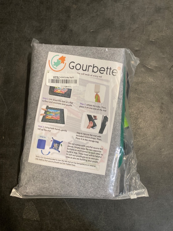 Photo 1 of Gourbette Grey 2000 Pieces Jigsaw Puzzle Mat Roll Up | Unique Design, Portable Puzzle Board for Adults & Kids, Stow and Go Puzzle Saver | Puzzle Keeper Storage Saver 2000 1500 1000 500 Piece Puzzles