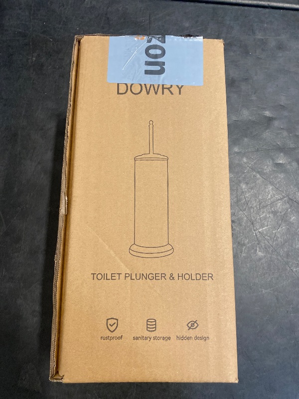 Photo 1 of DOWRY Anti-Hand Off Toilet Plunger with Holder for Bathroom,Powerful Efficient Force Suction Cup,Heavy Duty, Deep Cleaning, Gold Brushed