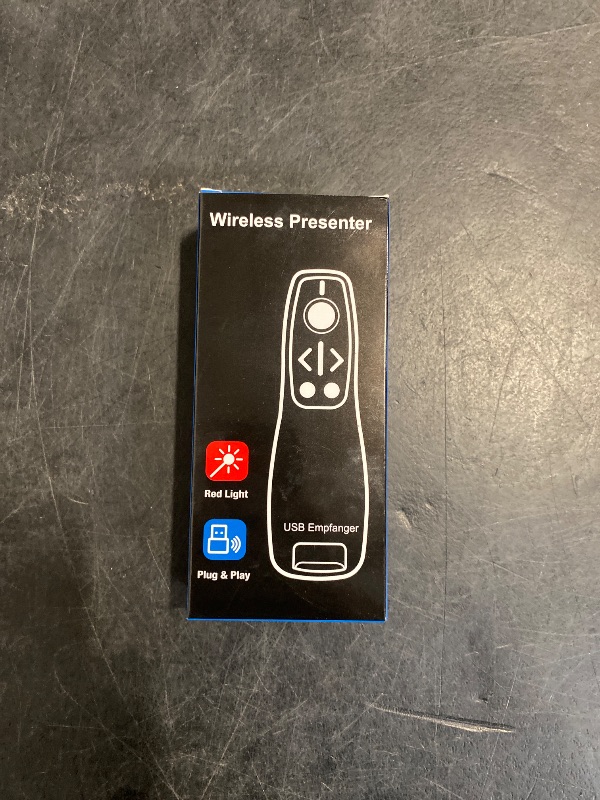 Photo 1 of Presentation Clicker Wireless Presenter Remote for PowerPoint, Powerpoint Clicker with Volume Control PowerPoint Slide Advancer for Mac, Computer, Laptop-E600