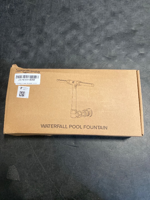 Photo 1 of Pool Fountain for Above and In-Ground Pools, Adjustable Dual Spray Waterfall Sprinkler Cooler for Pool, Swimming Pool Spa Water Fountain, High-Pressure Pool Spray Fountain