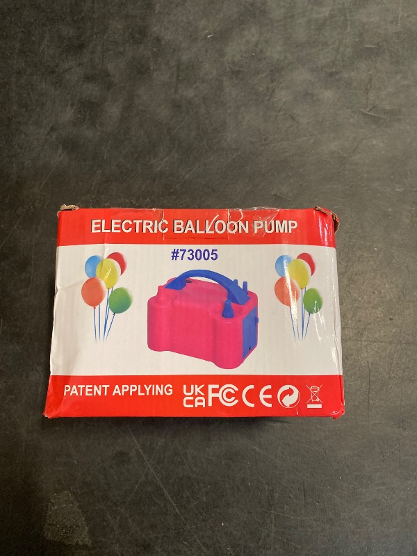 Photo 1 of Growsun Balloon Pump Electric, Balloon Inflation Pump 110V 600W Portable Automatic Dual Nozzle Inflator with Tying Tools for Birthday Gender Reveal Baby Shower Party Decorations