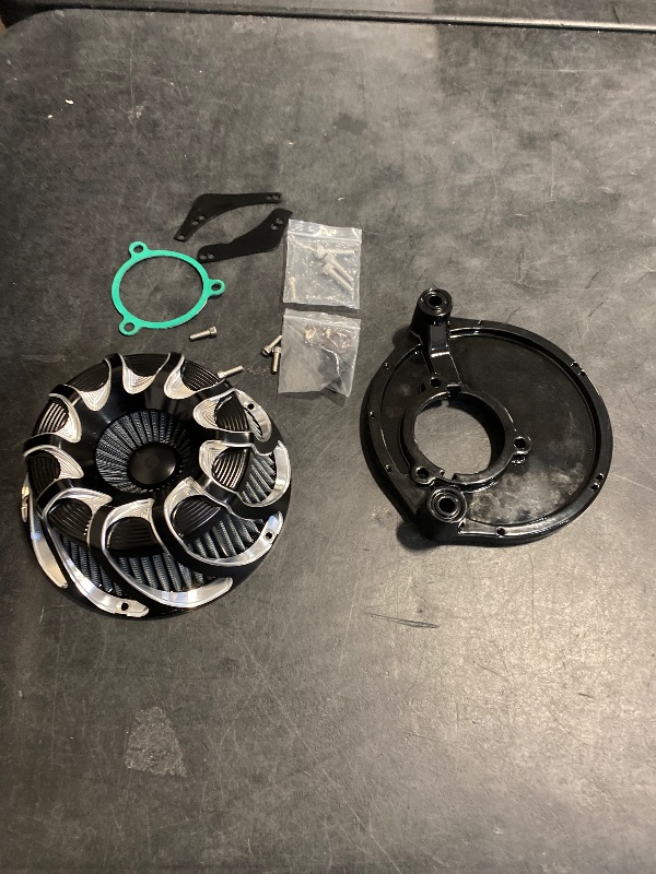 Photo 1 of For harley air cleaner filter Touring street glide road king electra tri trike Dyna Sportster XL 883 1200 Softail air intake (Drift style -Contrast Cut, D-For M8 Touring/Softail 2018-UP)