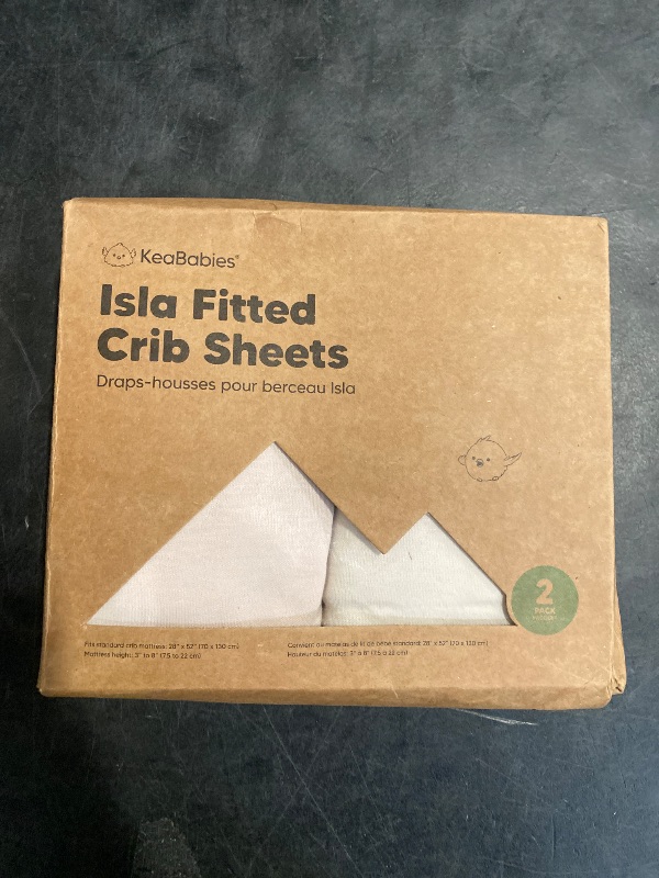 Photo 1 of KeaBabies 2-Pack Baby Crib Sheets for Boys, Girls - 52x28 Viscose Derived from Bamboo Toddler Bed Sheets Neutral, Fitted Crib Mattress Cover for Standard Baby Bedding, Soft & Cozy (Cameo)