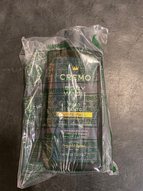 Photo 1 of Cremo Body Wash Men, Notes of Bright Cardamom, Dry Papyrus and Aromatic Palo Santo, 16 Fl Oz