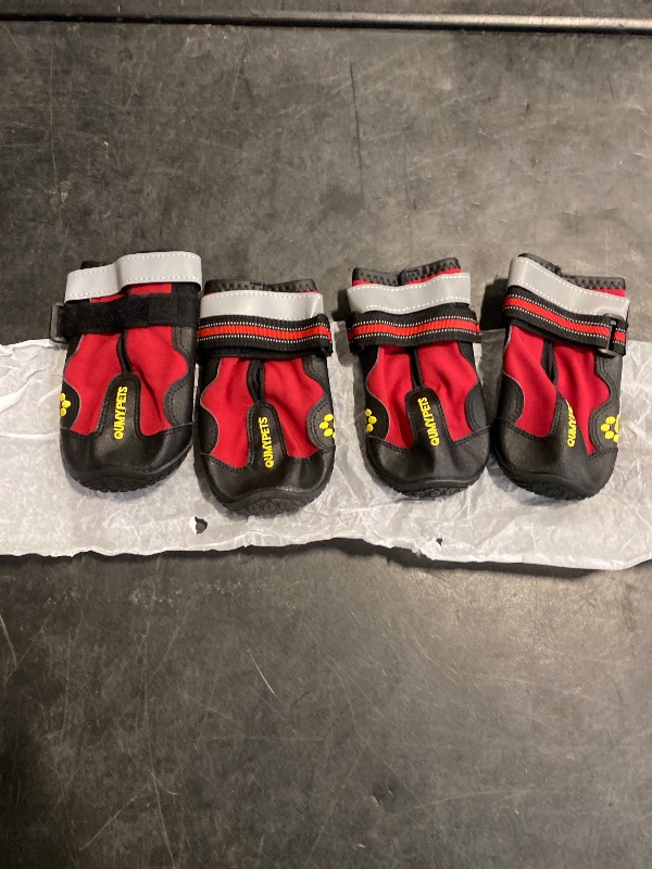 Photo 1 of QUMY Dog Shoes for Large Dogs, Medium Dog Boots & Paw Protectors for Winter Snowy Day, Summer Hot Pavement, Water-Resistant in Rainy Weather, Outdoor Walking, Indoor Hardfloors Skid-Resistant Sole