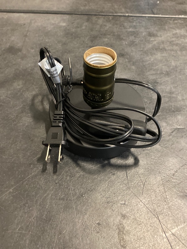 Photo 1 of OuXean Vintage Table Lamp, Industrial Desk Lamp Small Retro Bedside Lamp with ON/Off Switch E26 Lamp Holder for Home Lighting Decor, Cafe Bar, Studio Antique Decor(Without Bulb)
