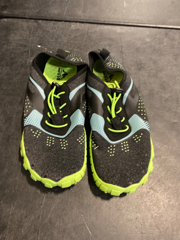 Photo 1 of NORTIV 8 Mens Quick Dry Barefoot Aqua Shoes - Outdoor Water Shoes for Swim, Beach Sports, Fishing, Hiking, Diving, Surf, Black/Neon/Green - 9 (TREKMAN-1)