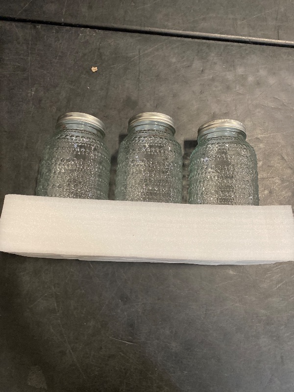 Photo 1 of WACOI Mason Jars 64 Oz Wide Mouth with Lids 3 Pack, Large Half Gallon Glass Canning Jars for Fermenting, Pickling, Storing Food, Meal Prep, Salad Jam