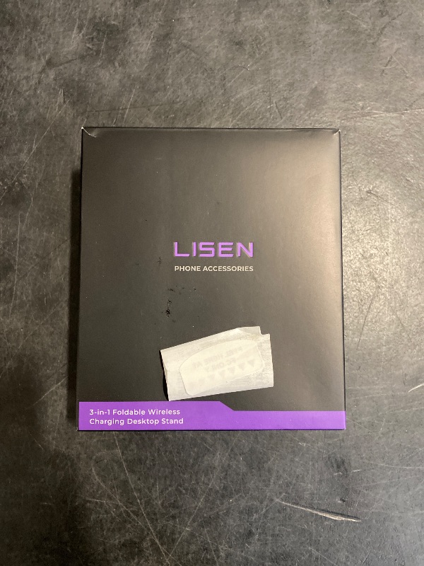 Photo 1 of LISEN 3 in 1 Charging Station for Apple Magsafe Charger Travel Accessories, Wireless Charger 3 in 1 for iPhone 16 15 Pro Max Magsafe Accessories Charger for Airpods iWatch iPhone 12-16 Black