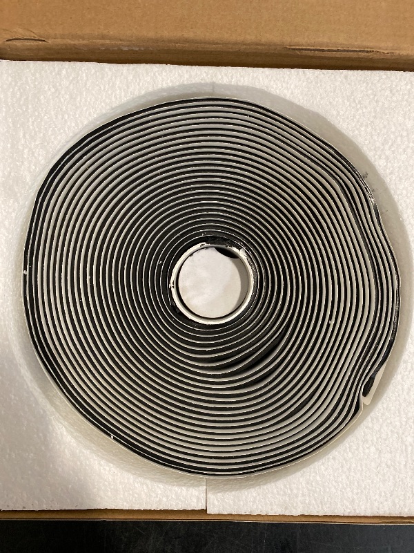 Photo 1 of ATack Black Butyl Seal Tape 1/8-Inch x 3/4-Inch x 30-Foot Leak Proof Putty Tape for RV Repair, Window, Boat Sealing, Glass and EDPM Rubber Roof Patching