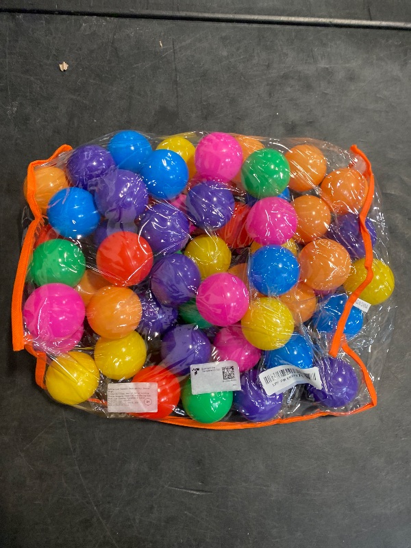 Photo 1 of Vanland Ball Pit Balls for Baby and Toddler Phthalate Free BPA Free Crush Proof Plastic - Multicolored Pit Balls in Reusable Play Toys for Kids with Storage Bag
