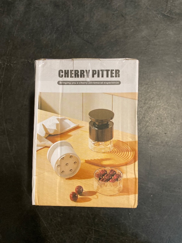 Photo 1 of Cherry Pitter Multiple, Quick Release Multi Cherries Stoner Pitter 7-in-1, Push Button Cherr'y Core Pit'ter with Splatter Protector, Pit Remover for Making Jam(Save Time) (Red, Large)