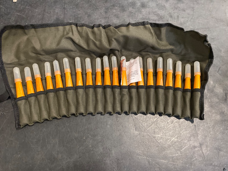 Photo 1 of Wood Carving Tools Set - 20 Pcs Wood Carving Knife Set Beginner Whittling Kit with Canvas Case for Adults Children, Carving DIY Wood Carving Kit - Perfect for Beginners and Experts