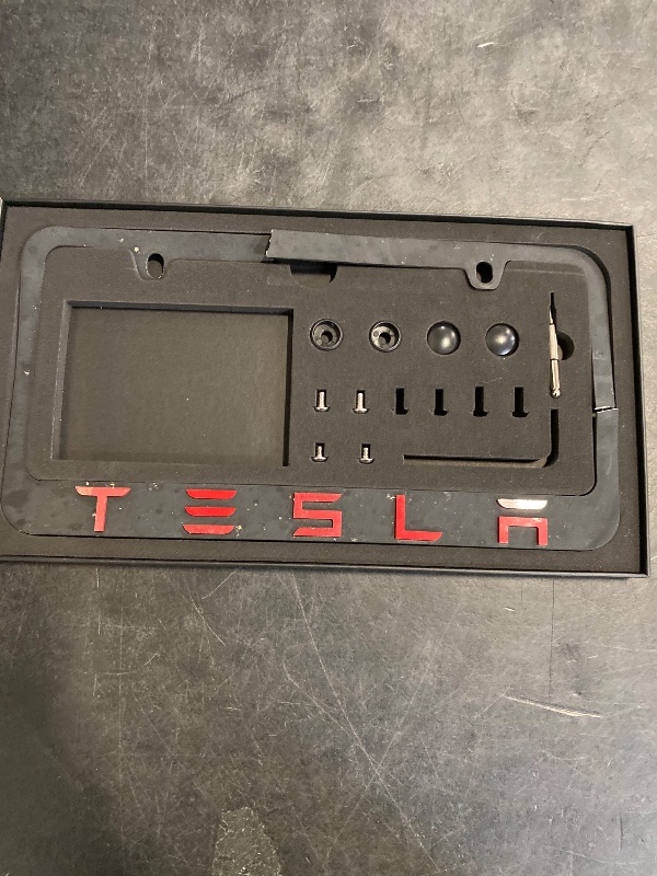 Photo 1 of Black License Plate Frame
