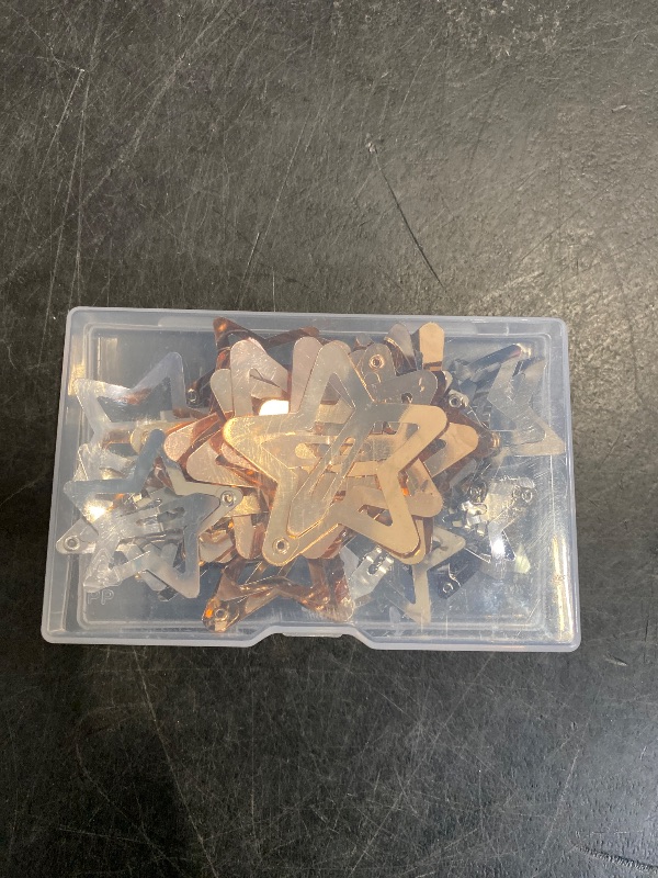 Photo 1 of 30 PCS Gold Star Hair Clips,20PCS 1.22"Star Hair Clip and 10 PCS 1.65"Star Hair Clips Snap Star Hair Accessories Non Slip Star Clips for Girls Women Gold Accessories Gold Metal Hair Clips
