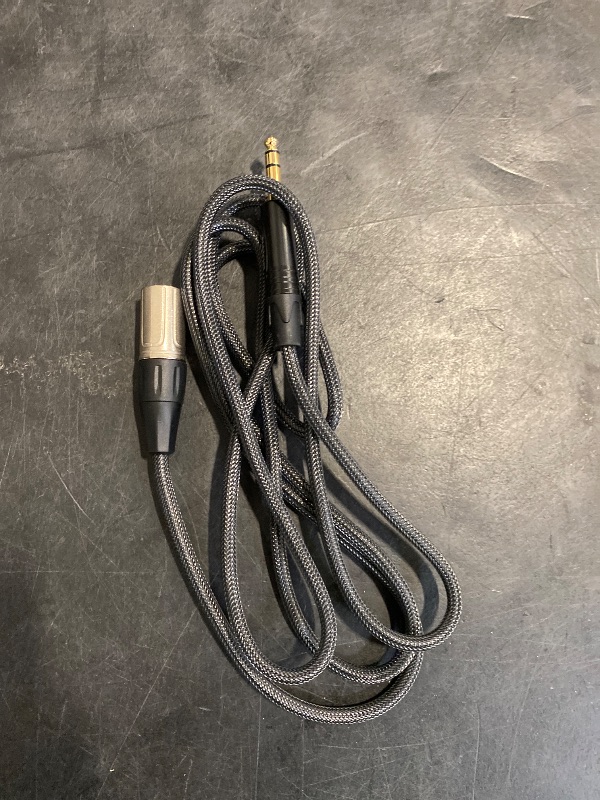 Photo 1 of Tisino 1/4" to XLR Cable, 6.35mm TRS to XLR Male Nylon Braid Quarter inch TRS to XLR Male Balanced Interconnect Microphone Cord Patch Cable - 6.6ft