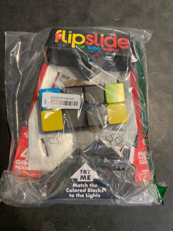 Photo 1 of Flipslide Game - Electronic Handheld Game | Addictive Multiplayer Puzzle Game of Skill | Flip, Slide & Match Colors to Beat the Clock | 4 Thrilling Game Modes | Ages 8+ | Includes Batteries