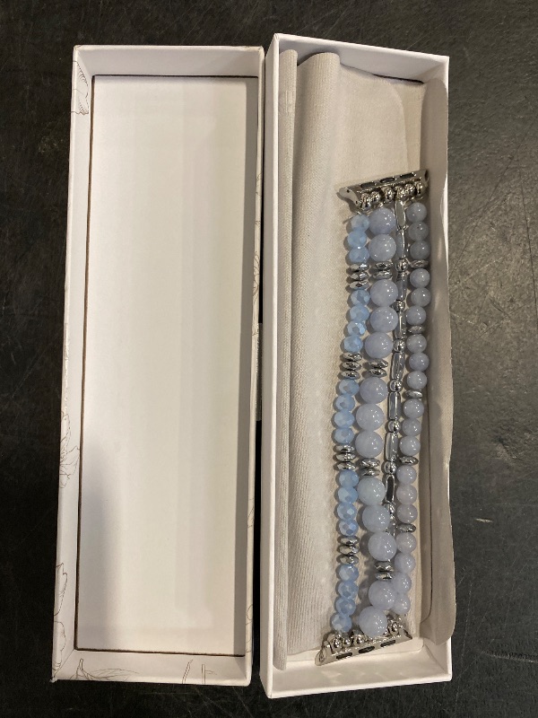 Photo 1 of VISOOM Beaded Boho Bracelet Compatible for Apple Watch Band 40mm/38mm/41mm/42mm Series 10 9 8 7 SE Series 6/5/4 Women Fashion Cute Handmade Crystal Beads Watch Strap for iWatch Bands Series 3/2/1