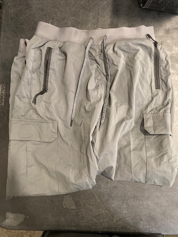 Photo 1 of (M) Womens Cargo Pants with Pockets-Lightweight Quick Dry Water Resistant Hiking Pants for Travel Casual Athletic and Outdoor(Charcoal Grey,M)