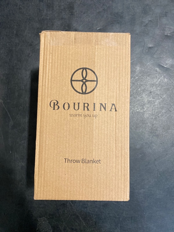 Photo 1 of BOURINA Mustard Throw Blanket 50x60 Inches Throw Textured Solid Soft Sofa Couch Decorative Knit Blanket