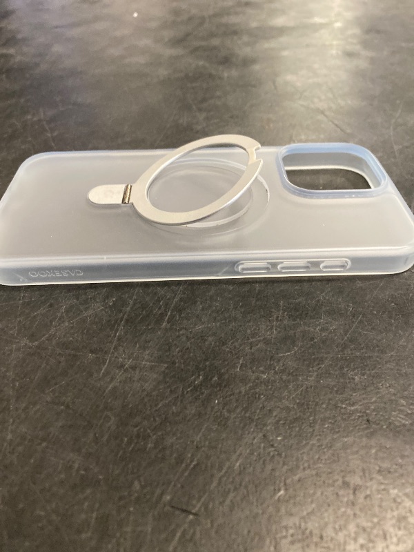 Photo 1 of CASEKOO Designed for iPhone 16 Pro Max Case with Magnetic Invisible Stand [Military Drop Protection] [Compatible with MagSafe] Shockproof Slim Translucent Matte Promax Case 6.9 Inch?Translucent White