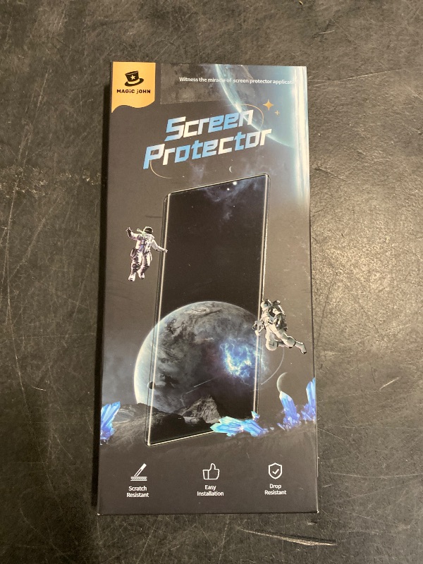 Photo 1 of MAGIC JOHN 2 Pack Screen Protector for Samsung Galaxy S23 Ultra - Ceramic Film, Fingerprint ID Compatible, Easy Installation, Shock-Resistant, 3D Curved, Bubble Free