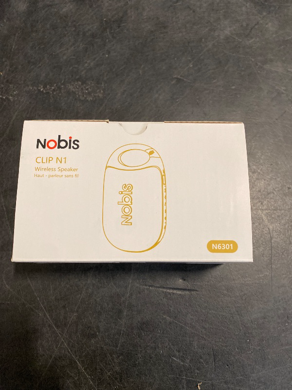 Photo 1 of NOBIS Clip N1 Portable Bluetooth Speaker with App, Beat Mode, Up to 24H Playtime, IP68 Waterproof, BT 5.3, HD Sound, Stereo Pairing, Custom EQ, Perfect for Outdoor, Home and Adventure (Blue)