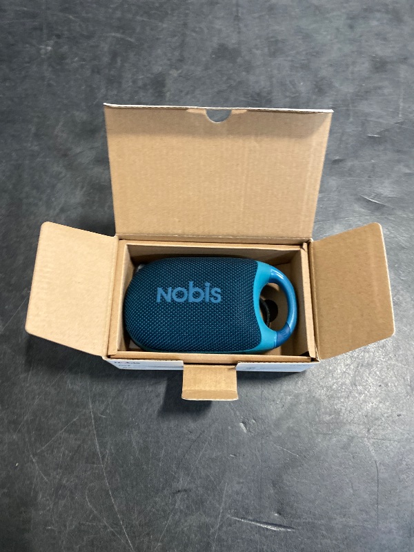 Photo 1 of NOBIS Clip N1 Portable Bluetooth Speaker with App, Beat Mode, Up to 24H Playtime, IP68 Waterproof, BT 5.3, HD Sound, Stereo Pairing, Custom EQ, Perfect for Outdoor, Home and Adventure (Blue)