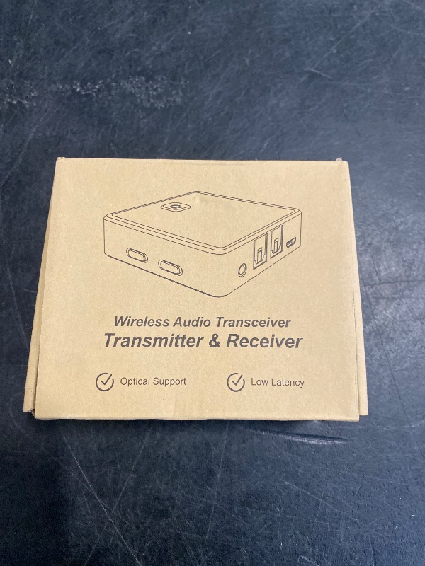 Photo 1 of Isobel Bluetooth 5.0 Transmitter Receiver (Optical, 3.5mm AUX, RCA), Low Latency Wireless Audio Adapter Bluetooth AUX Adapter for TV PC Car/Home Stereo System up to 2 AirPods Wireless Headphones