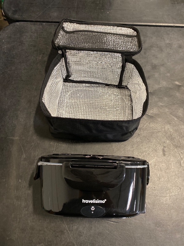 Photo 1 of TRAVELISIMO Electric Lunch Box for Adults, 80W Heated Lunch Box 1.5L Stainless Steel Electric Food Warmers, 12/24/110V Portable Food Warmer for Travel & Work, Loncheras para Hombres de Trabajo