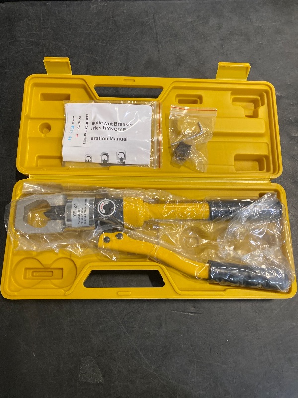 Photo 1 of sliyxtwio Hydraulic Nut Splitter Tool, Max 10t Force Suitable for Breaking & Removing Damaged Rusty Broken Heavy Duty Nut (Range: M8-M24) Independently in Hand-Power