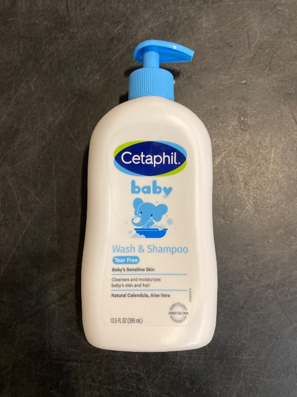 Photo 1 of Cetaphil Baby Wash & Shampoo, 13.5oz Pack of 2, Hypoallergenic, Gentle Enough for Everyday Use, Soap Free