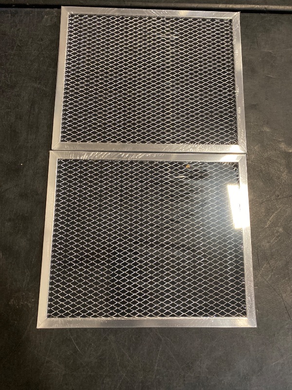 Photo 1 of 97007696 Replacement Filter For B-Roan - 10.5 X 8.75 Range Hood Filter Compatible with Stove Vent Fan With Aluminum Mesh Charcoal Combo By Funmit- Replaces 6105c 97007697-3 Pack